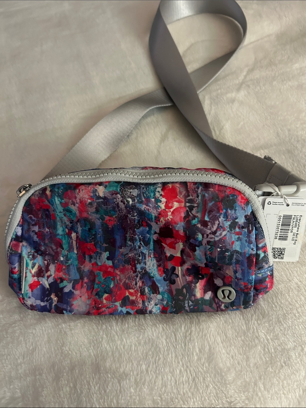 lululemon athletica Multicolor Abstract Crossbody Bag - Gray Strap